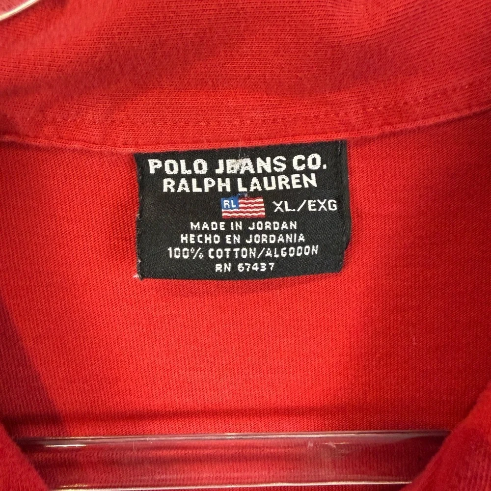 Polo by Ralph Lauren Men's vintage Red Polo Shirt XL